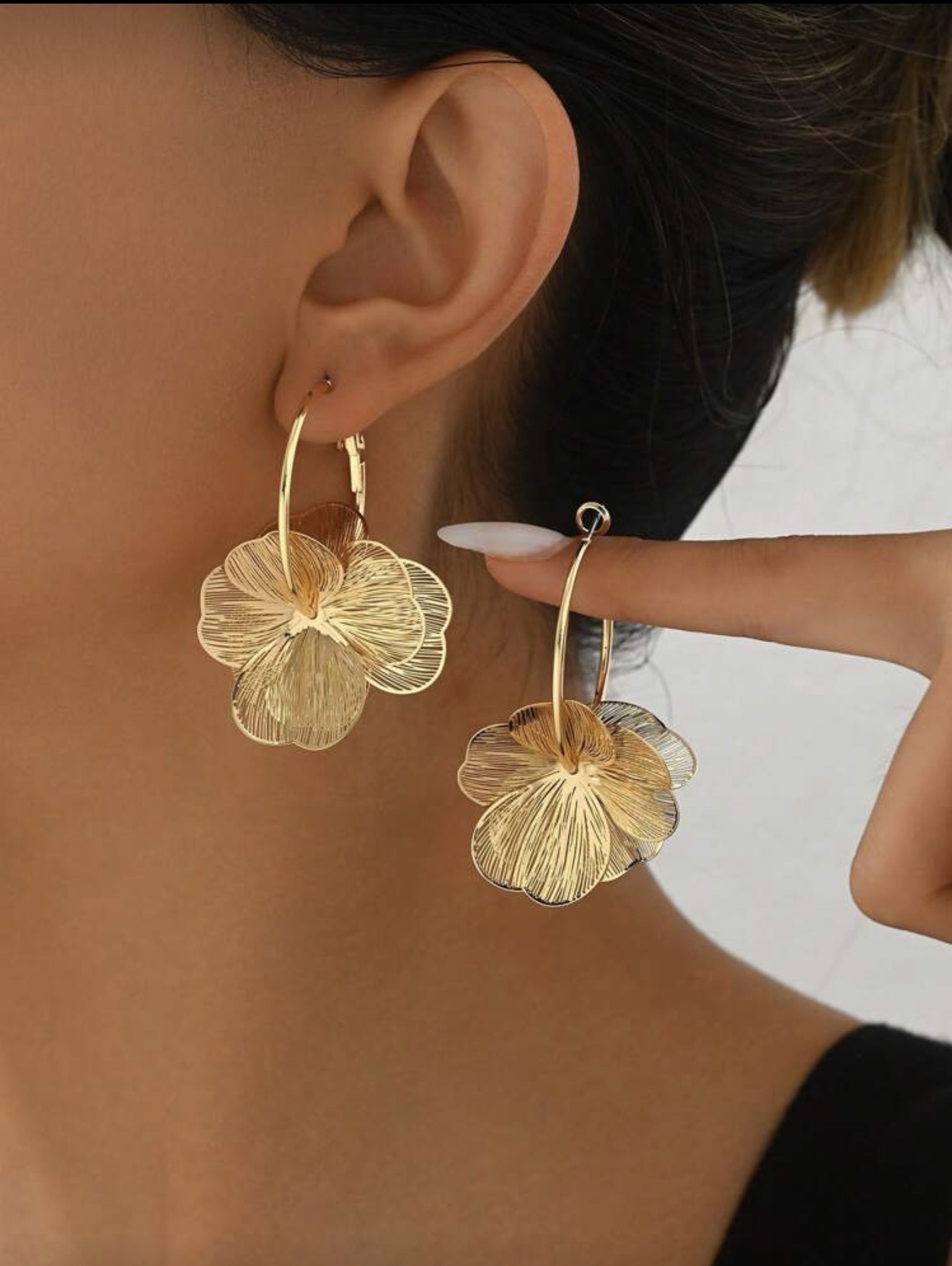 1 paire de boucles d'oreilles créatives, élégantes et de haute qualité