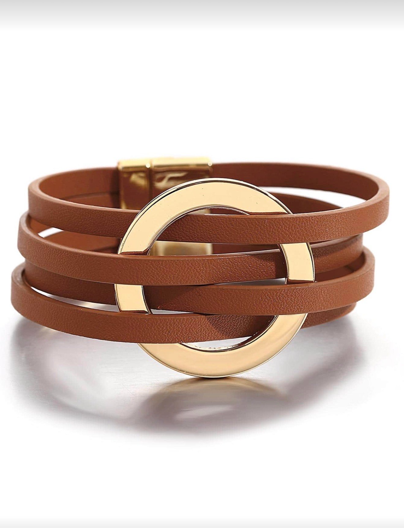 1 pièce Bracelet minimaliste à boucle croisée pour femmes