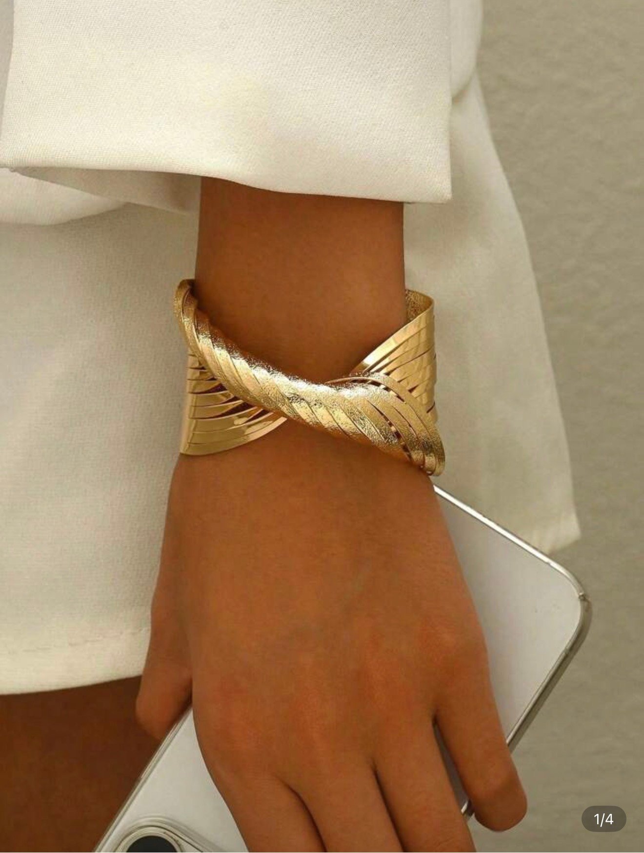 Bracelet large de style bohème minimaliste