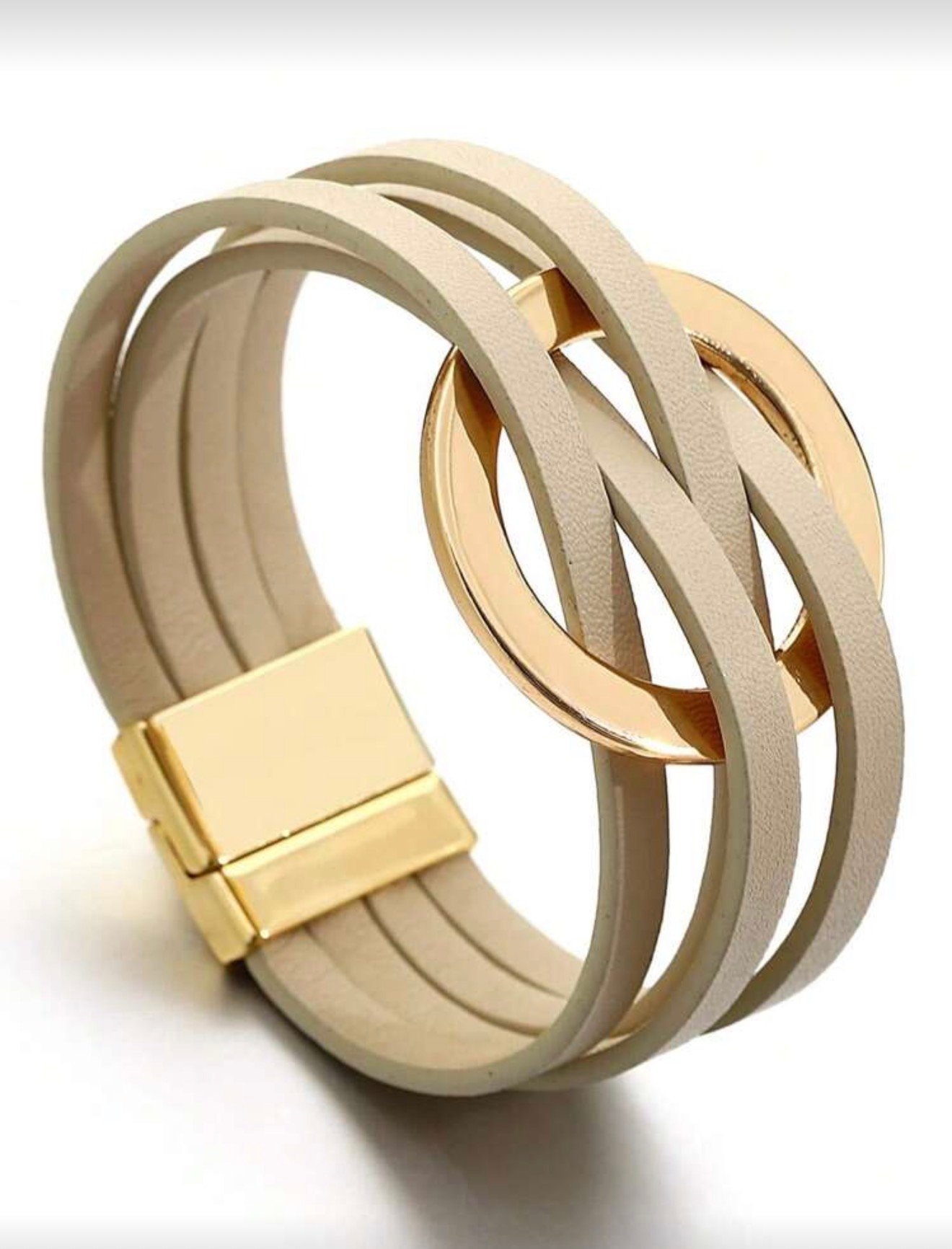 1 pièce Bracelet minimaliste à boucle croisée