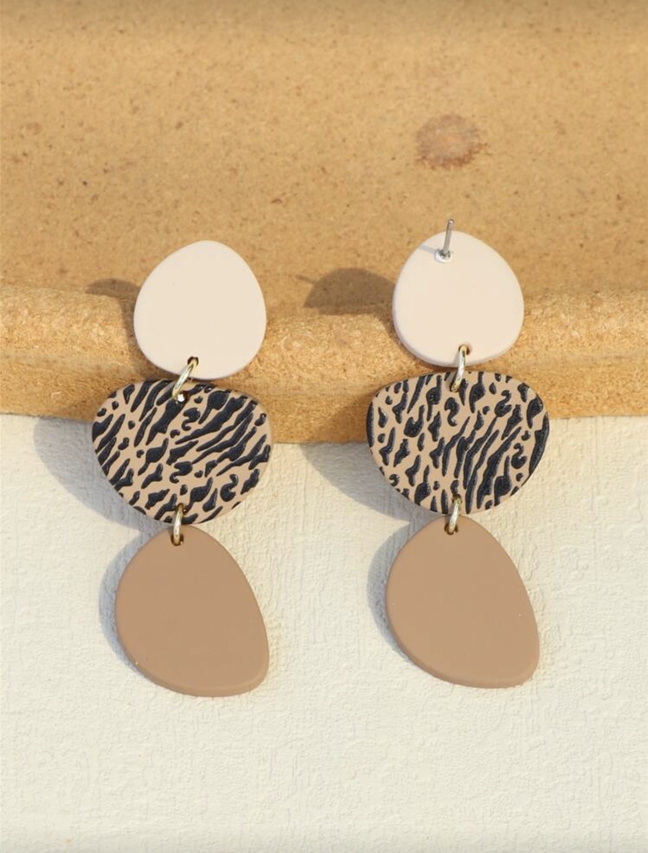 2 pièces Pendants d'oreilles géométriques