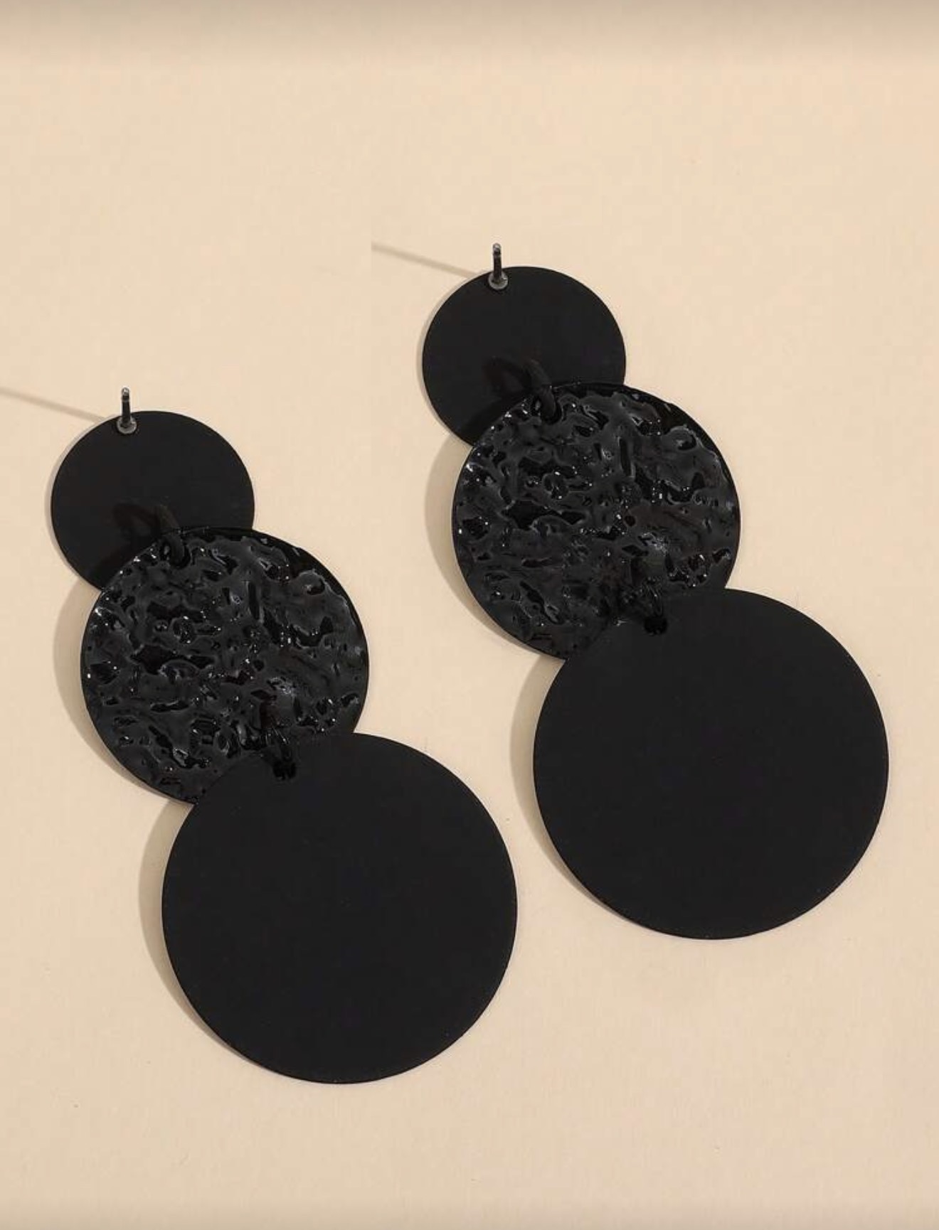 2 pièces Pendants d'oreilles ronds