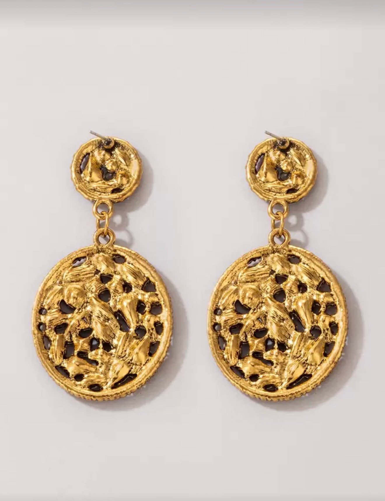imoli Pendants d'oreilles ovale de couleur aléatoire à